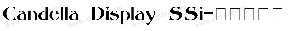 Candella Display SSi字体转换